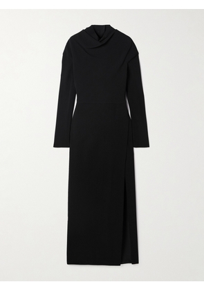 Versace - Draped Crepe Gown - Black - IT36,IT38,IT40,IT42,IT44