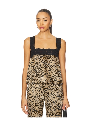 Ciao Lucia Leah Top in Brown. Size M. Also in XXS, XS, S, XL.