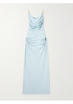 Bottega Veneta - Cutout Crepe Midi Dress - Blue - IT36,IT38,IT40,IT42