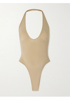 SKIMS - Seamless Sculpt Deep Plunge Thong Bodysuit - Clay - Neutrals - XXS,XS,S,M,L,XL,2XL,3XL,4XL