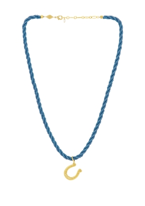 ANNI LU Lady Luck Necklace in Blue.