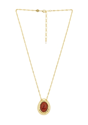 ANNI LU Cherry On Top Necklace in Red.