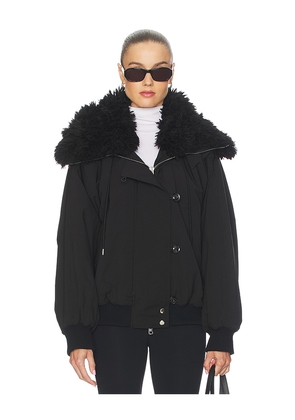 AGOLDE Camberly Snorkel Parka in Black. Size L. Also in S, M.