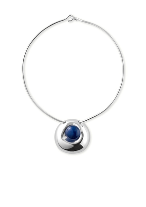 Eliou Marie Necklace in Metallic Silver.