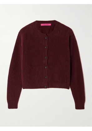 The Elder Statesman - Cashmere Cardigan - Burgundy - x small,small,medium,large