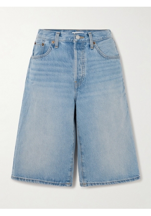 RE/DONE - Skater Organic Denim Shorts - Blue - 24,25,26,27,28,29,30