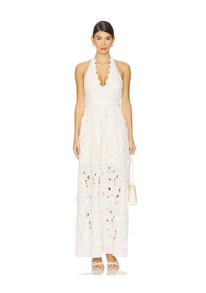 ELLIATT Sienna Gown in Cream. Size L. Also in S, XS, M, XL.