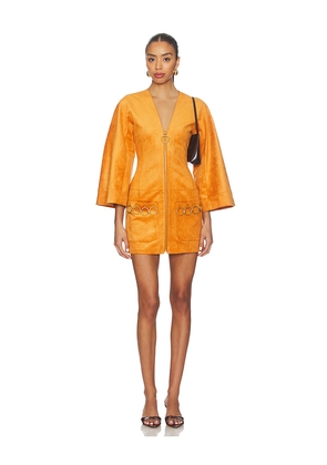 Alexis Anesa Dress in Cognac. Size L. Also in M, S, XL.