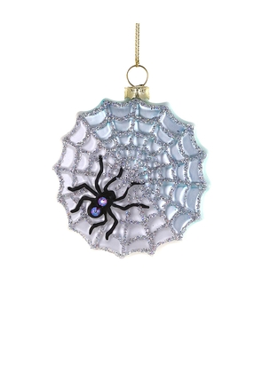 Cody Foster & Co Spider Web Ornament in Metallic Silver.