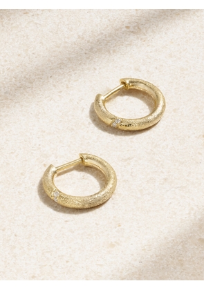 Yvonne Léon - 9-karat Gold Diamond Hoop Earrings - One size