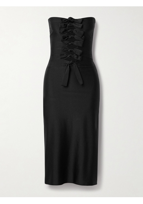COPERNI - Strapless Knotted Cutout Stretch-jersey Midi Dress - Black - x small,small,medium,large,x large