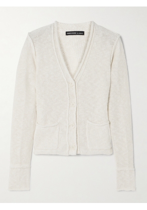 James Perse - Cotton And Linen-blend Cardigan - White - 01,2,3,4