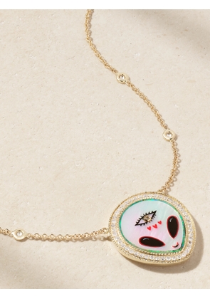 Jacquie Aiche - Alien Small 14-karat Gold Multi-stone Necklace - One size