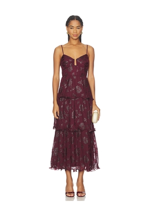 ASTR the Label Lupin Dress in Wine. Size L. Also in XS, S, M.