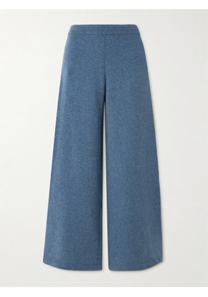 Suzie Kondi - Zephyra Cashmere Wide-leg Pants - Blue - x small,small,medium,large,x large