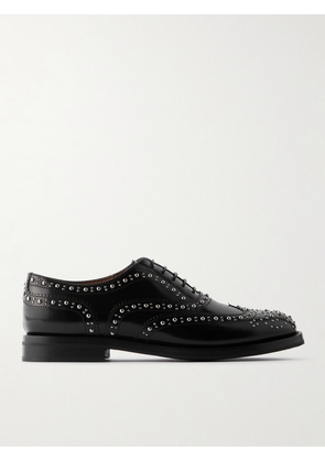 Church's - Burwood Met Studded Glossed-leather Brogues - Black - IT35,IT35.5,IT36,IT36.5,IT37,IT37.5,IT38,IT38.5,IT39,IT39.5,IT40,IT40.5,IT41