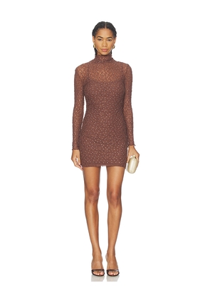 ASTR the Label Kourtney Dress in Brown. Size L. Also in M, S, XL, XS.