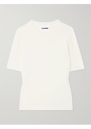 Jil Sander - Crepe T-shirt - Cream - FR 30,FR 32,FR 34,FR 36,FR 38,FR 40,FR 42,FR 44