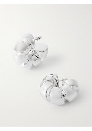 Uncommon Matters - Spin Creoles Silver Hoop Earrings - One size