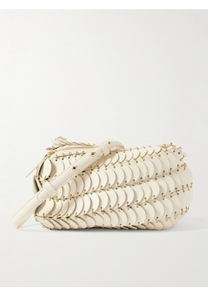 RABANNE - Leather Shoulder Bag - Cream - One size