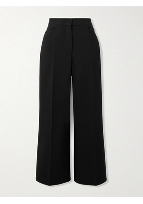 Jil Sander - Cropped Wool-crepe Flared Pants - Black - FR 30,FR 32,FR 34,FR 36,FR 38,FR 40,FR 42,FR 44