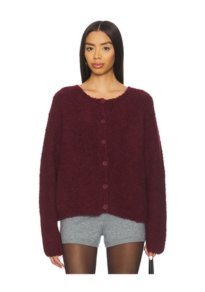 American Vintage Zolly Cardigan in Burgundy. Size M/L. Also in XS/S.