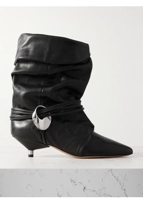 Isabel Marant - Embellished Leather Ankle Boots - Black - FR36,FR37,FR38,FR39,FR40,FR41