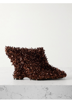 Dries Van Noten - Metallic Tinsel Wedge Mules - Brown - IT36,IT36.5,IT37,IT37.5,IT38,IT38.5,IT39,IT39.5,IT40,IT41