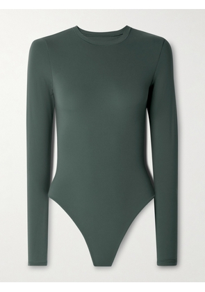 SKIMS - Fits Everybody Stretch-jersey Thong Bodysuit - Deep Sea - Green - XXS,XS,S,M,L,XL,2XL,3XL,4XL