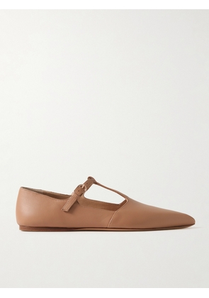 Gabriela Hearst - Lola Ballerina Leather Mary Jane Point-toe Flats - Neutrals - IT36,IT36.5,IT37,IT37.5,IT38,IT38.5,IT39,IT39.5,IT40,IT40.5,IT41,IT42