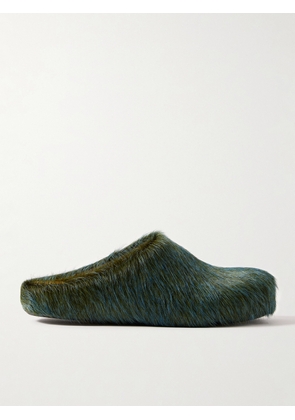 Marni - Fussbett Calf Hair Clogs - Blue - IT37,IT38,IT38.5,IT39,IT39.5,IT40,IT40.5,IT41