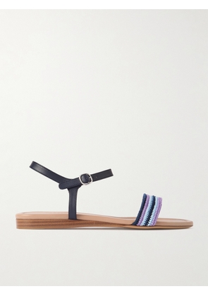 Gabriela Hearst - Alexi Crocheted And Leather Sandals - Multi - IT36,IT37,IT38,IT38.5,IT39,IT39.5,IT40,IT41,IT42