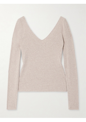Skin - Ribbed Stretch-jersey Top - Neutrals - 01,2,3,4,5