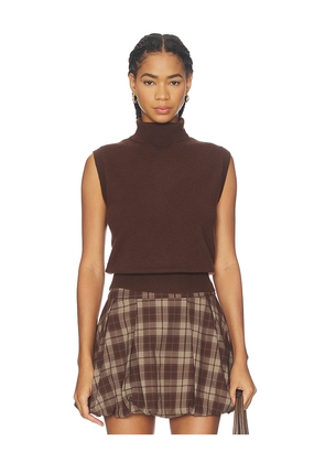 ASTR the Label Avah Sweater in Brown. Size L. Also in XS, XL.