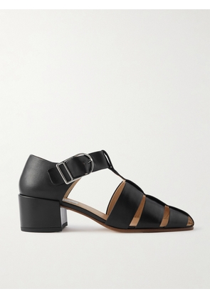 Gabriela Hearst - Lyle Cutout Leather Sandals - Black - IT35,IT36,IT36.5,IT37,IT37.5,IT38,IT38.5,IT39,IT39.5,IT40,IT40.5,IT41,IT42