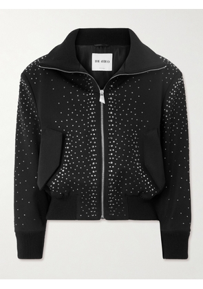 The Attico - Crystal-embellished Twill Bomber Jacket - Black - IT36,IT38,IT40,IT42,IT44,IT46,IT48