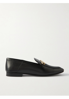 Ferragamo - Louis Collapsible-heel Embellished Leather Loafers - Black - US6,US6.5,US7,US7.5,US8,US8.5,US9,US9.5,US10,US10.5,US11
