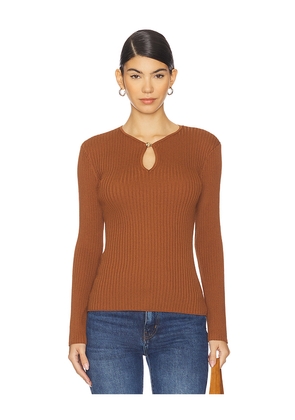 ASTR the Label Lynly Sweater in Brown. Size L. Also in XS, S, M, XL.
