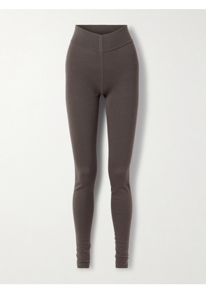 Rick Owens - Wool-blend Leggings - Brown - x small,small,medium,large,x large