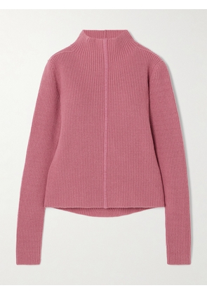 Rick Owens - Maglia Ribbed Cashmere And Wool-blend Turtleneck Sweater - Pink - x small,small,medium,large,x large,xx large