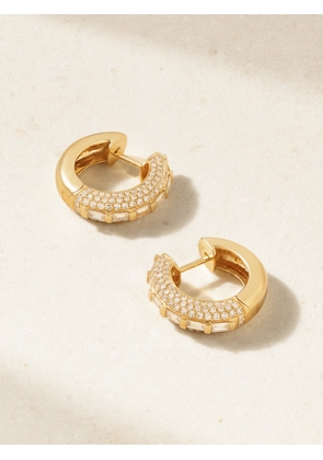 SHAY - Buoy 18-karat Gold Diamond Hoop Earrings - One size