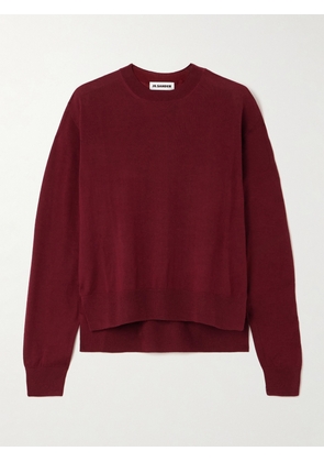 Jil Sander - Cashmere, Wool And Silk-blend Sweater - Red - FR 30,FR 32,FR 34,FR 36,FR 38,FR 40,FR 42,FR 44