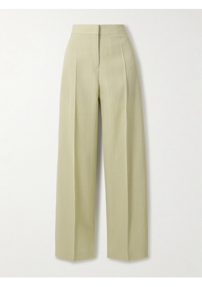 Jil Sander - Crepe Wide-leg Pants - Green - FR 32,FR 34,FR 36,FR 38,FR 40,FR 42