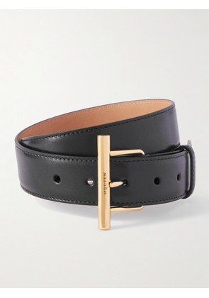 MCQUEEN - T-bar Leather Belt - Black - 60,65,70,75,80,85,90,95,100,105,110,115,120