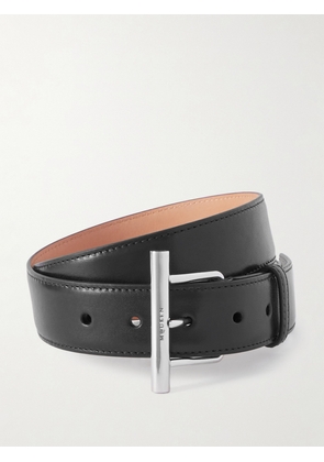 MCQUEEN - T-bar Leather Belt - Black - 60,65,70,75,80,85,90,95,100,105,110,115,120
