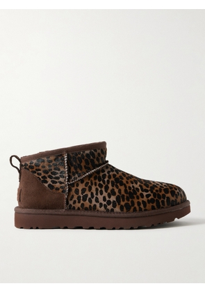 UGG - Classic Ultra Mini Caspian Leopard-print Calf Hair Boots - Animal print - US5,US6,US7,US8,US9,US10,US11