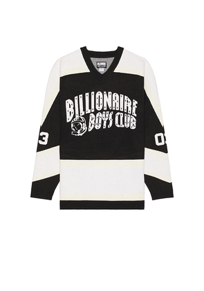 Billionaire Boys Club Puck Jersey Knit Sweater in Black. Size L. Also in S, M, XL/1X.