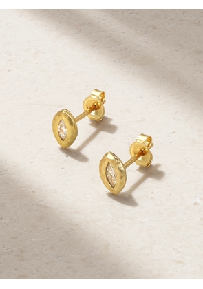 Octavia Elizabeth - Nesting Gem 18-karat Recycled Gold Diamond Earrings - One size