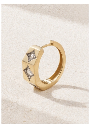 Marie Lichtenberg - Ecrou 18-karat Gold Diamond Single Hoop Earring - One size