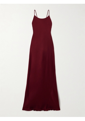 Victoria Beckham - Cami Open-back Satin Gown - Red - UK 4,UK 6,UK 8,UK 10,UK 12,UK 14,UK 16